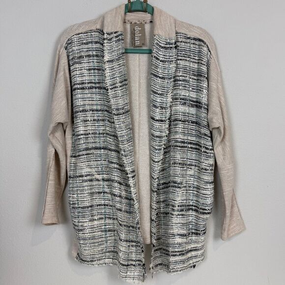 Dolan Left Coast Collection Tweed Open Cardigan XS Anthropologie - Picture 1 of 8